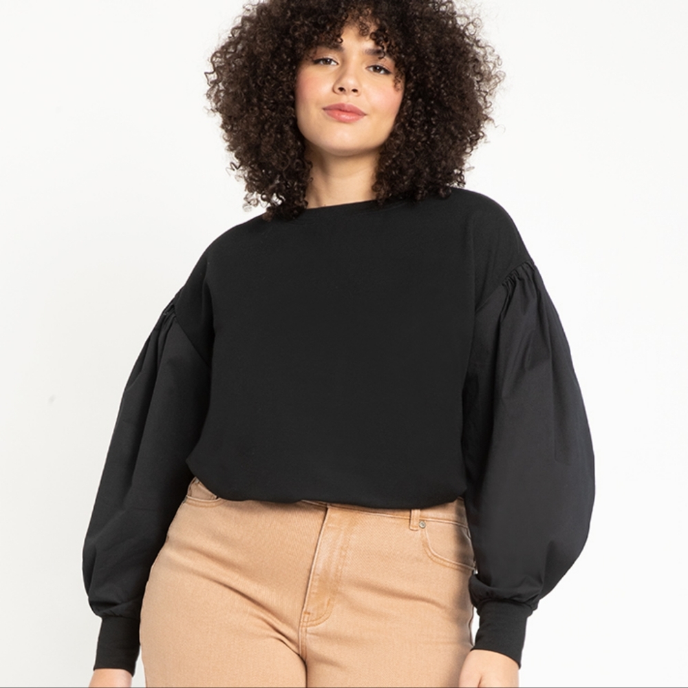 Eloquii Dramatic Sleeve Sweatshirt Size 14/16